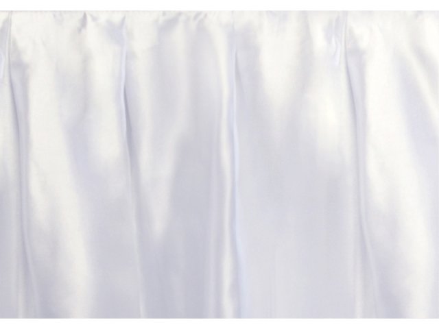 Tenká saténová rautová sukně, bílá, 75cm*4m