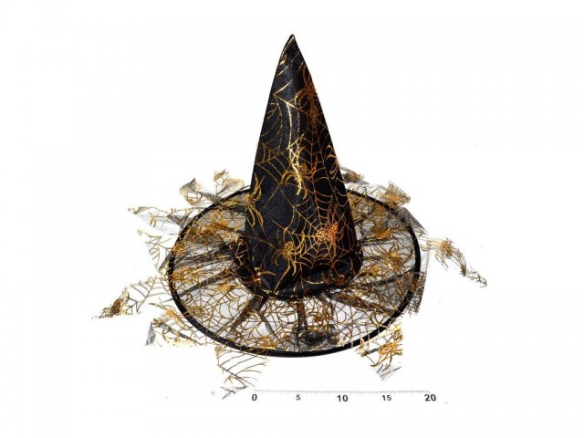 Klobouk "čaroděj" s třásněmi, 35x37,5 cm