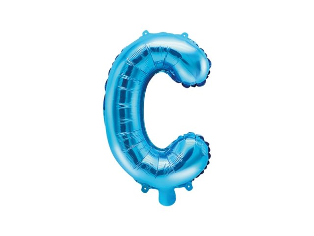 Foliový balonek, písmeno "C", modrý