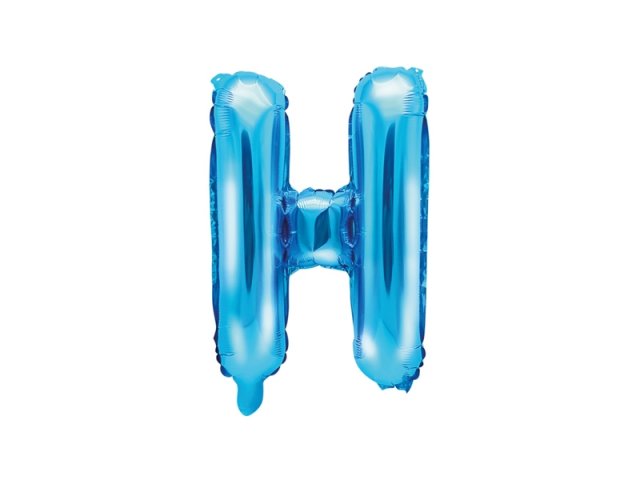 Foliový balonek, písmeno "H", modrý