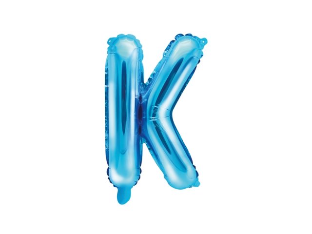 Foliový balonek, písmeno "K", modrý