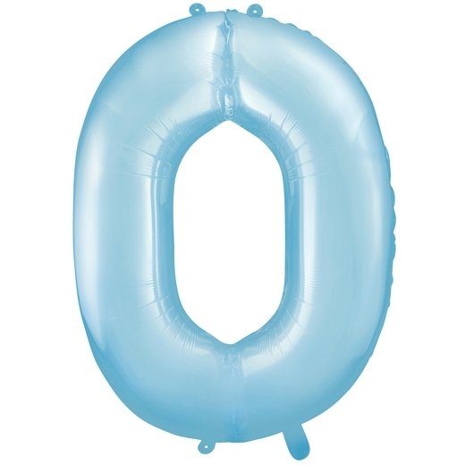 Fóliový balón 86 cm, modrý, číslo 0
