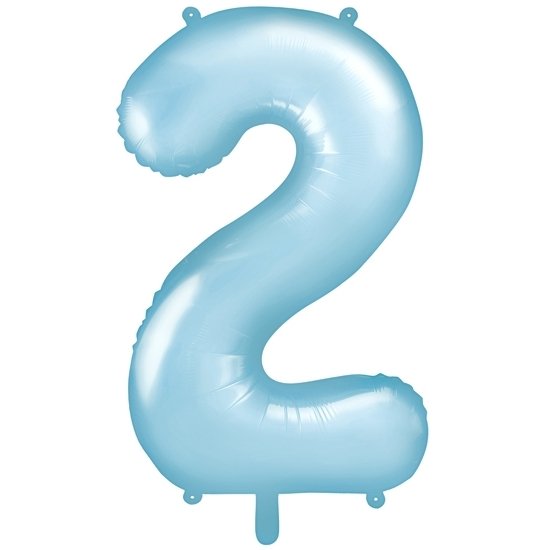 Fóliový balón 86 cm,modrý, číslo 2
