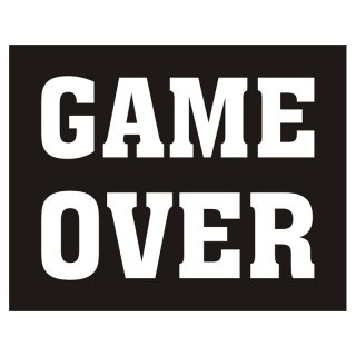 Nálepka, Game over