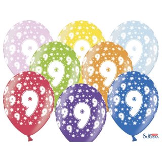 Balónek mix barev, 9 let, 30 cm