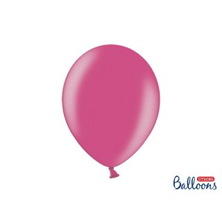 Balónek metalický, růžový, 30 cm