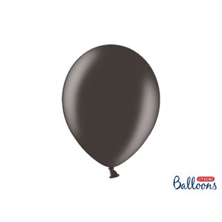 Balónek metalický, černý, 30 cm