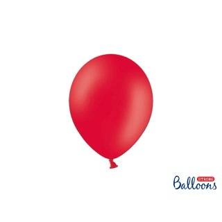 Balónek pastelový, červený, 23 cm