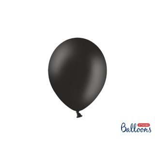 Balónek pastelový, černý, 23 cm