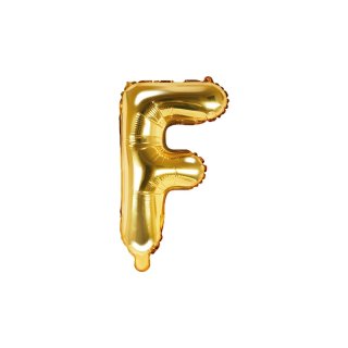 Foliový balonek, písmeno "F", zlatý