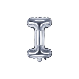 Foliový balonek, písmeno "I", stříbrný