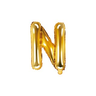Foliový balonek, písmeno "N", zlatý
