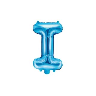 Foliový balonek, písmeno "I", modrý