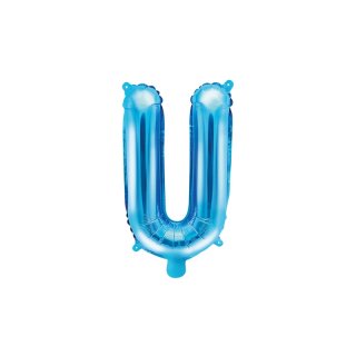 Foliový balonek, písmeno "U", modrý
