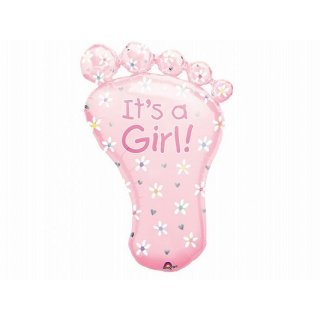 Foliový balonek "It's a girl", noha
