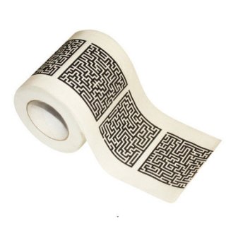 Toaletní papír labyrint