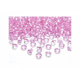 Diamantové konfety, 12mm, sv. růžové