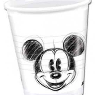 Plastové kelímky "Mickey Faces" 200ml, 25ks