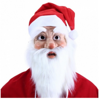 Maska Santa Claus s čepicí