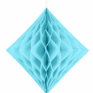 Diamantová Honeycomb, světle modrá, 30cm