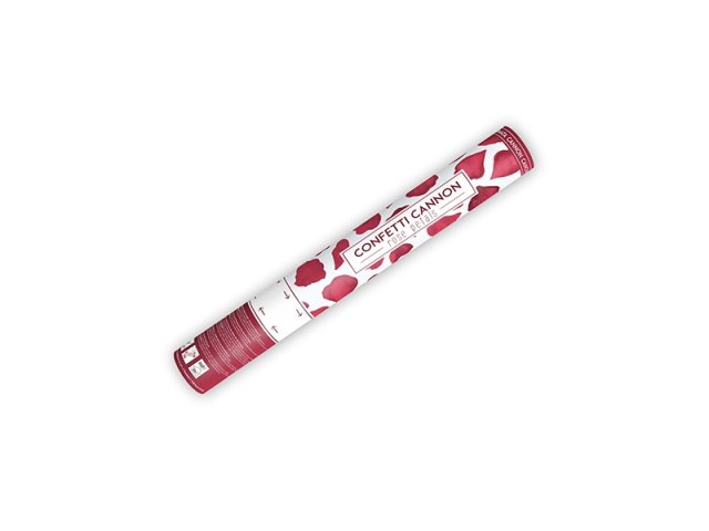 Vystřelovací konfety, červené lístky růží, délka 40cm