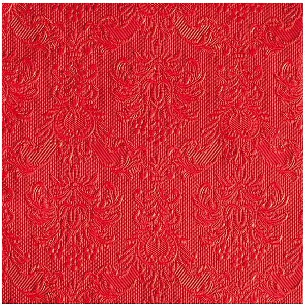 Ubrousky, perleťově červená, se vzorem Elegance, 33*33 cm