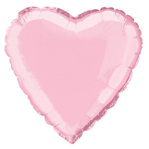 Fóliový balónek srdce, pastel pink