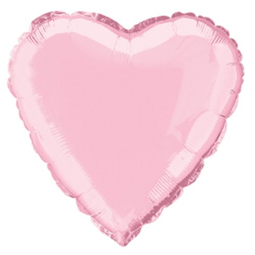 Fóliový balónek srdce, pastel pink