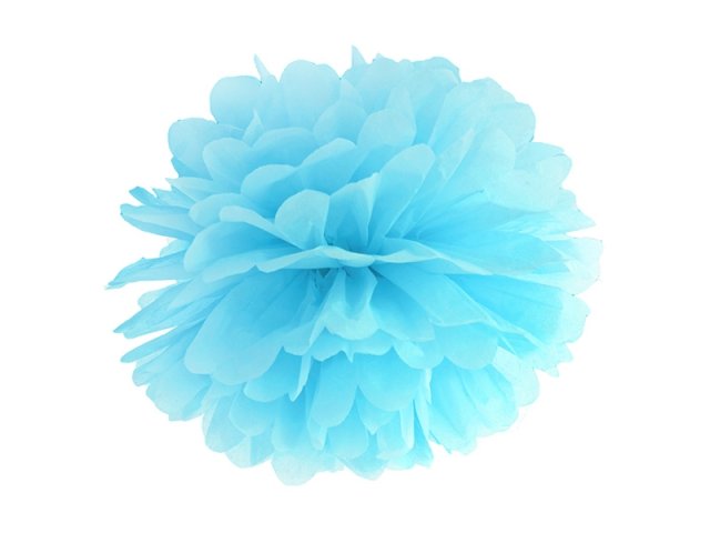 Pompom modrý, 35cm