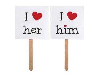 Karty na špejle, I love her & I love him