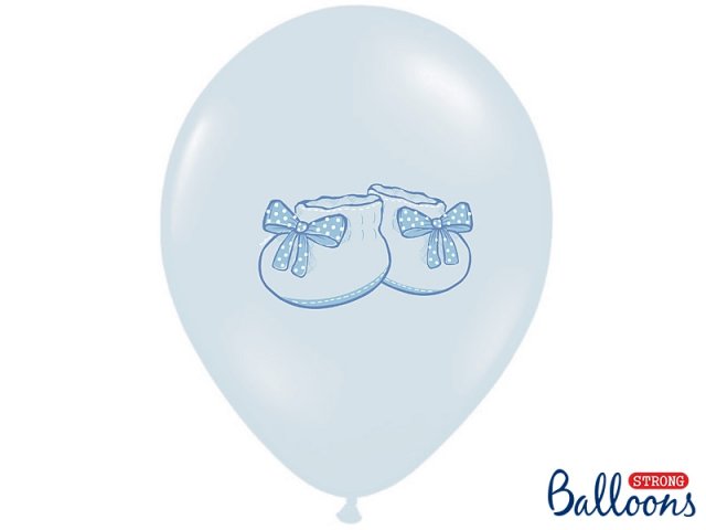 Balónek modrý, botičky, 30 cm - 1 ks