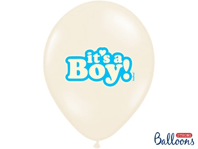 Balónek, natural "it s a boy", 30 cm - 1 ks