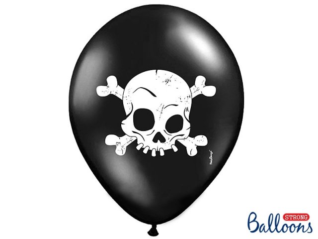 Balónek, Halloween, lebka 30 cm - 1 ks