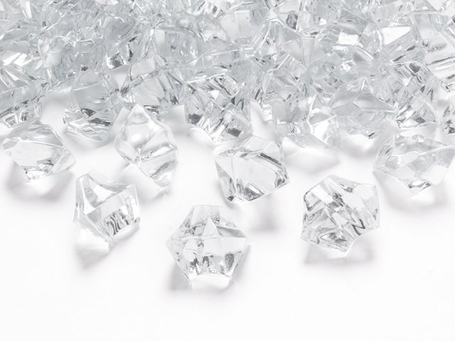 Krystalky, průhledné