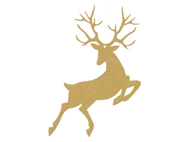 Závěsná dekorace, jelen zlatý