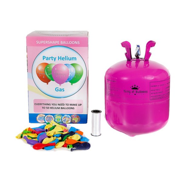 Helium na 50 balónků (včetně 50ks balonků)