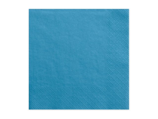 Ubrousky třívrstvé, modré, 33x33cm