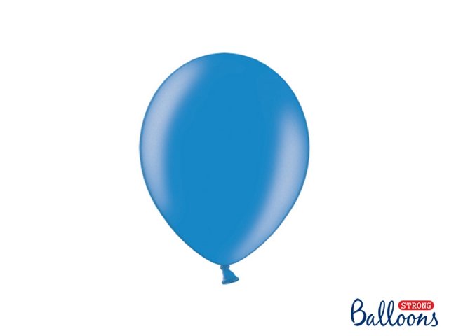 Balónek metalický, modrý, 23 cm - 1 ks