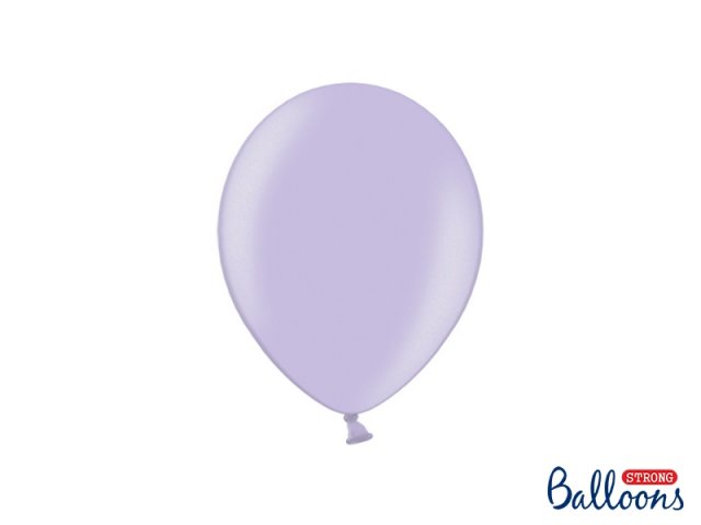 Balónek metalický, světle fialový, 23 cm - 1 ks