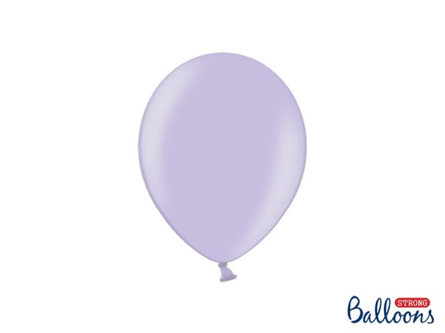 Balónek metalický, světle fialový, 23 cm (zn. StrongBalloons) - 1 ks