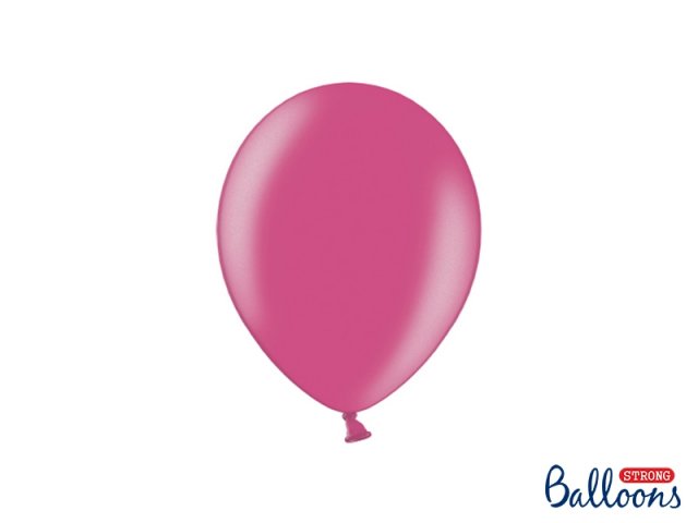 Balónek metalický, růžový, 23 cm - 1 ks