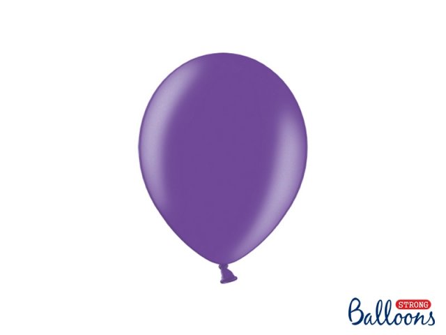 Balónek metalický, fialový, 23 cm - 1 ks