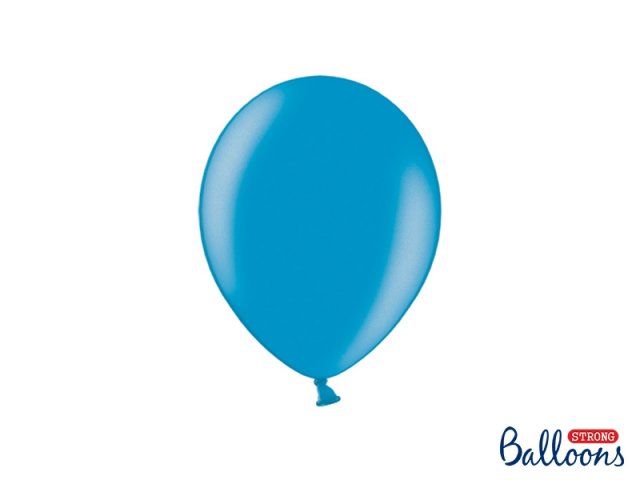 Balónek metalický, karibská modř, 23 cm - 1 ks