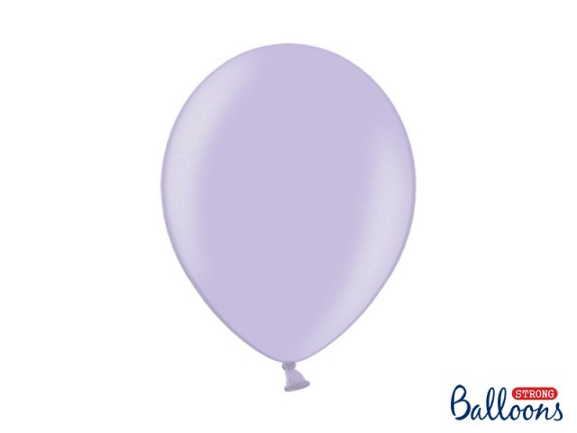 Balónek metalický, světle fialový, 30 cm - 1 ks