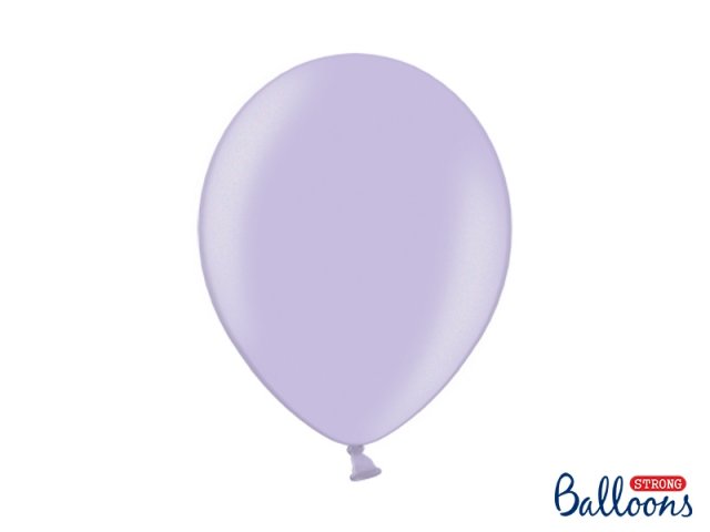 Balónek metalický, světle fialový, 30 cm (zn. StrongBalloons) - 1 ks