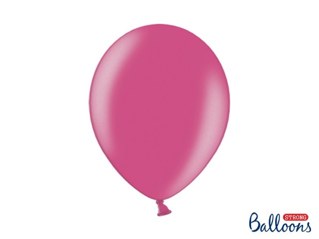 Balónek metalický, růžový, 30 cm - 1 ks