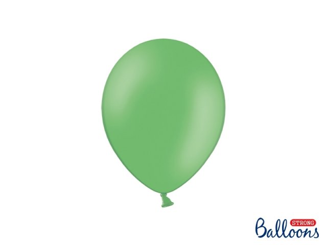 Balónek pastelový, zelený, 23 cm (zn. StrongBalloons) - 1 ks