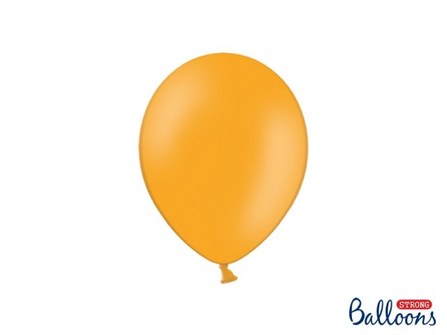 Balónek pastelový, oranžový, 23 cm (zn. StrongBalloons) - 1 ks