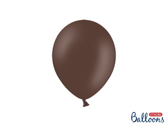 Balónek pastelový, kakaově hnědá, 23 cm - 1 ks