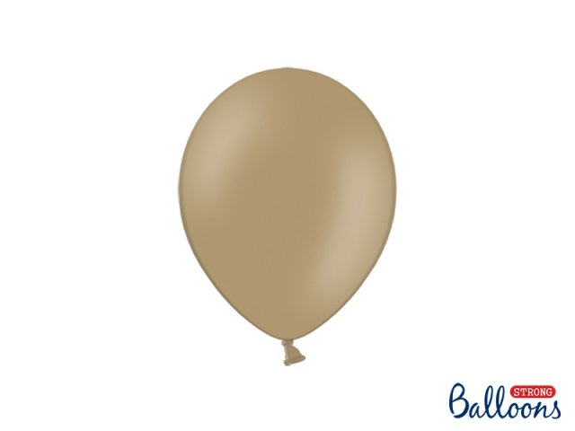 Balónek pastelový, cappuccino, 23 cm (zn. StrongBalloons) - 1 ks